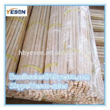 natural wooden broom handle with italian thread with high quality